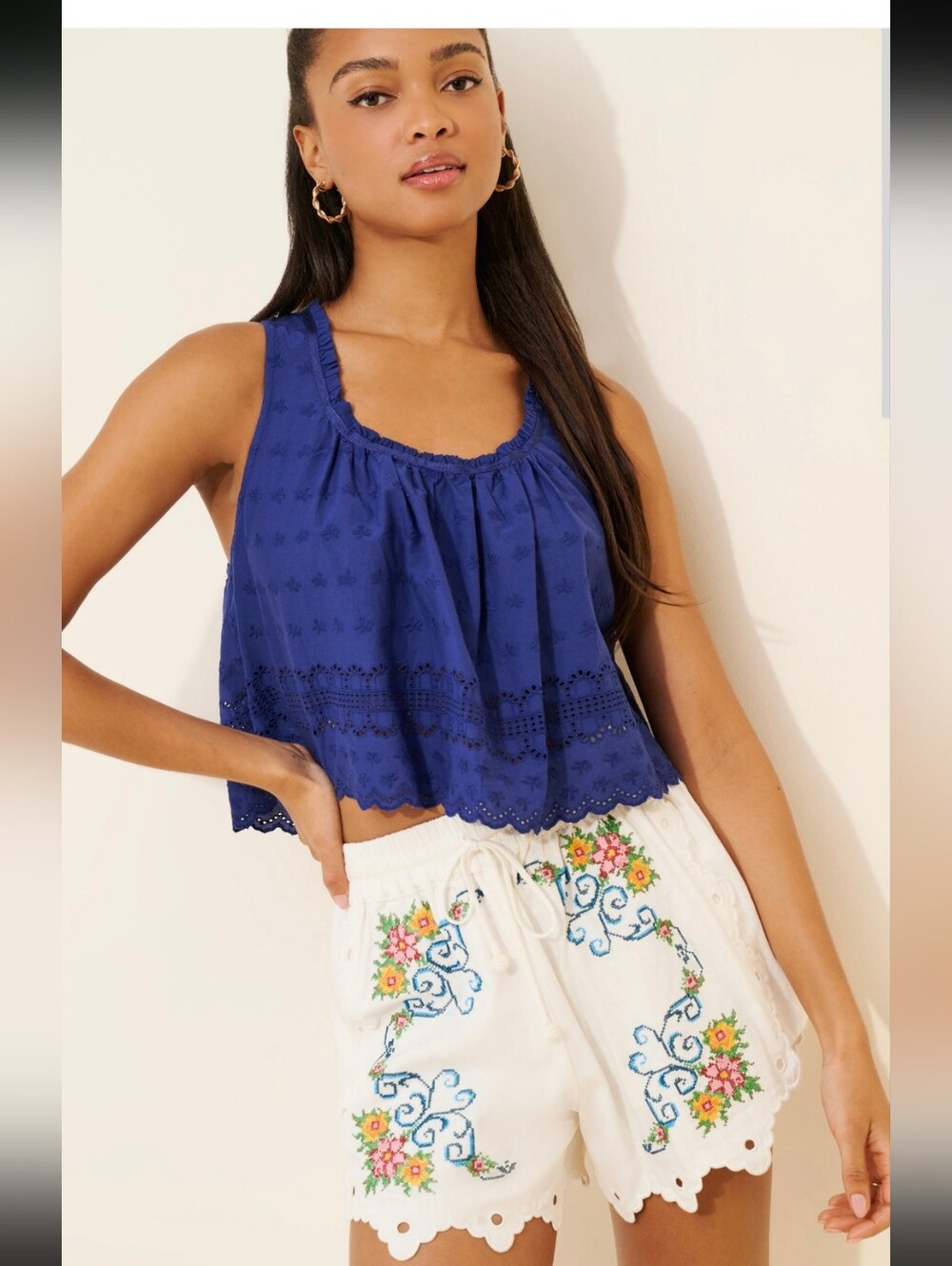 NWT FARM Rio Grandma's Treasure
Linen Blend Shorts Size S